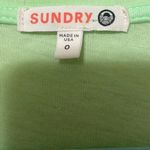 Sundry  Athletic Crew Neck T-shirt‎ In Pop Lime Size XS Photo 3