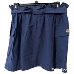 Lizard Thicket  size large navy women’s paper bag skirt with belt and pockets NWT Photo 9