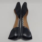 Chinese Laundry  Pointed Toe Side Cutout Black D'Orsay Flat Shoe Size 7 Photo 5