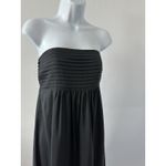 Banana Republic  Black Silk Fit and Flare Strapless Midi Dress, Sz 2 (b29) Photo 1