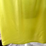 Yellow silk slip dress women's size medium 2 pocket racerback mini Photo 4