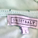 SweetSalt Mint Green & Pink Embroidered Floral Tulle/Mesh Dress. Size L Photo 8