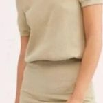 Free People Beach | Happy Hour Ribbed Stretch Mini Dress in Tan / Olive XSmall Photo 0