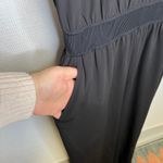 Theory  Black Sleeveless Wide Leg Jumpsuit Elastic Waist Pockets Size L Photo 4