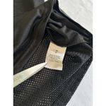 Bebe Sport Crop Top Relaxed Fit Black Shirt Spellout Logo Mesh Panel Size Medium Photo 11