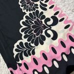 Rachel Zoe Women’s Satin Scarf Print Wide Leg Pants Black Pink size Small Photo 4