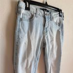 Hollister  Super Skinny Light Wash Blue Denim Distressed Jeans Womens 26 Photo 1