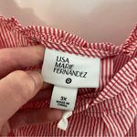 NEW NWT LISA MARIE FERNANDEZ TARGET Plus Size Seersucker Tie Strap Dress Striped Red Photo 5