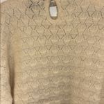 IMARI SOFT CREME COLORED SWEATER LAMBSWOOL ANGORA NYLON SIZE LARGE TUNIC LENGTH Photo 5