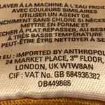 Anthropologie  Little Yellow Button‎ mustard orange top size small Photo 11