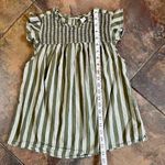 Old Navy Green Gray Stripe Ruffle Sleeve Size Small Photo 5