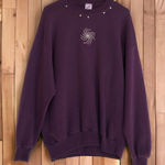 Jerzees Vintage custom studded sweatshirt made in USA women’s size XL Photo 0