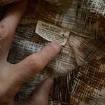 Vtg 70s big collar polyester disco shirt Photo 1