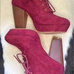 Bella Marie  Women's Goldie-21 Faux Suede Lace-up Platform HighHeel BootiesColor🍷 Photo 5