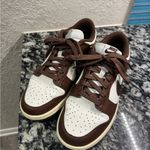 Nike  Chocolate Brown and Cream Sneakers Photo 1