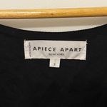 Apiece Apart  New York Tiered Maxi Dress Size 8 Long Sleeve Black Minimal Spring Photo 3