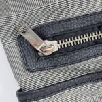 Diesel Women's Tote Gray OS Plaid Check Leather Trim Double Strap Shoulder Bag Photo 3