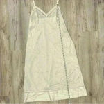 Vintage White Satin Sheer Long Midi Length Slip Lingerie Sleep Chemise Size S Photo 4