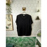 Poetry Black 100% Linen Lightweight Sweater Top - Size - 12 Photo 1