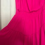 Naked Zebra Pink Strapless Dress Photo 1