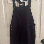 Copper Key Navy Blue Corduroy Overall Dress Photo 0