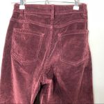 ZARA  Brown chocolate WINE Velvet Wide Leg Pants sz 2 Photo 2