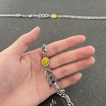 Titanium Steel Planet Smiley Face Charm Bracelet for Men Women Punk Hip Hop Silver Photo 1