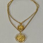 Anthropologie Anna Goddess Coin Necklace With Flaw! Photo 2