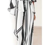 Paper Heart Norway Stripe Linen Blend Pants Photo 1