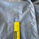 Vintage 80s 90s Paris Sport Club Gray Metallic Trench Coat Size 7 Small Medium Silver Photo 10