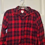 J.Crew Factory Red/Navy Plaid Boy Fit Button Up Shirt size SP Photo 5