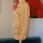 Badgley Mischka  Metallic Gold Tan Thin Jacket Size Small S Photo 2