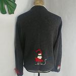 Liz Claiborne Vintage Snowman Cardigan Sweater Photo 4