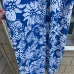 Lilly Pulitzer  Mills Maxi RACER BACK Dress Deep Sea Blue Quahog Chow White XL Photo 3