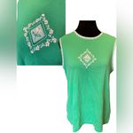 Bonworth Y2K Embroidered Hippie Cottagecore Whimsical Floral Seersucker Shirt Photo 1