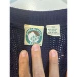 Vintage Appalachian Trail blue purple cable knit grandpa cardigan sweater large Photo 1