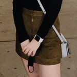 Abercrombie & Fitch Suede Mini Skirt Photo 0