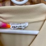 FOR THE REPUBLIC Long Sleeve Light Yellow Sweater US M Photo 2