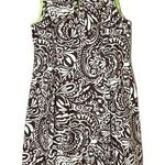 Jessica Howard Vtg‎  brown white contrast maximalist floral sleeveless dress 16 Photo 0