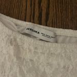 Berksha Bershka lace midi skirt in white Photo 2