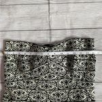 Gracia  Black Ivory Pattern Textured Strapless Sweetheart Fit & Flare Mini Dress Photo 4