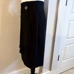 Max Mara  Italian Wrap Skirt Triacetate Blend Button Detail Workwear Evening~6🧡 Photo 6