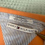 Tommy Hilfiger Vintage  Sleeveless Pique Polo Shirt Womens Medium Orange Y2K Top Photo 3