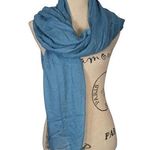 Vince  Viscose and Cashmere Wrap Scarf Blue Photo 0