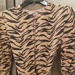 Reformation 💕💕 Maurita Dress ~ Raja Tiger Print Brown Black Animal Print Size 0 Photo 11