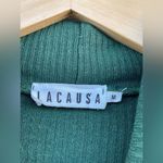 La causa green rib tutleneck sweater size medium Photo 8