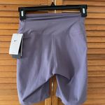 Nike One Dri-Fit Purple High Rise 8” Length Athletic Biker Shorts Sz S NWT Photo 4