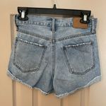 Aeropostale  heavily distressed light wash 5-pocket Mom Shorts with cuffs. Size 4 Photo 6