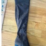 Marc Fisher Grey Faux Suede Over the Knee Heeled Boot Photo 2