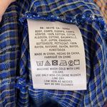 Anthropologie  Holding Horses Navy Blue & Orange Plaid Lace Trim High Low Dress L Photo 6